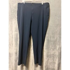 Ben Hogan Mens 42x30 Black Stretch Performance Dress Pants Flat Front Golf